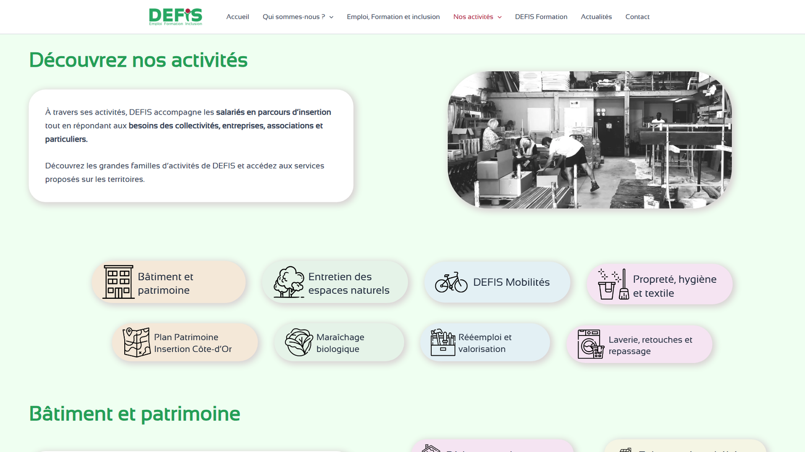 Site vitrine DEFIS521 — image 2