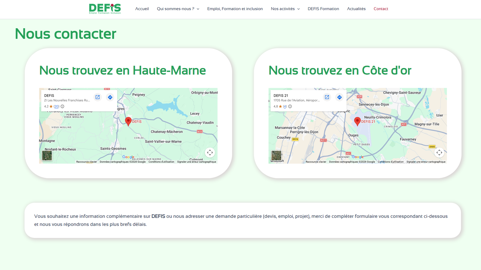 Site vitrine DEFIS521 — image 4